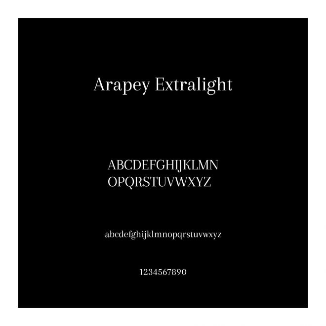 Arapey Extralight
