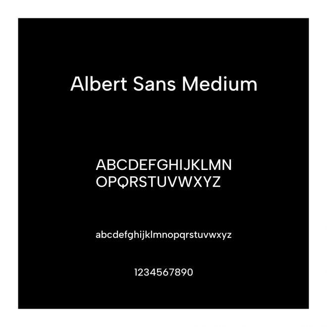 Albert Sans Medium