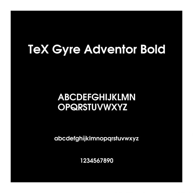 TeX Gyre Adventor Bold