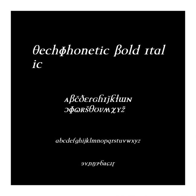 TechPhonetic Bold Italic