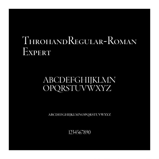 ThrohandRegular-RomanExpert