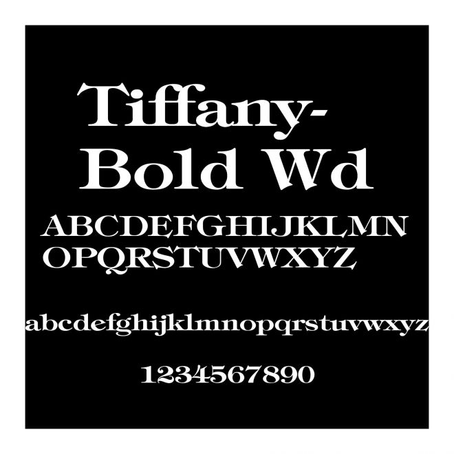 Tiffany-Bold Wd