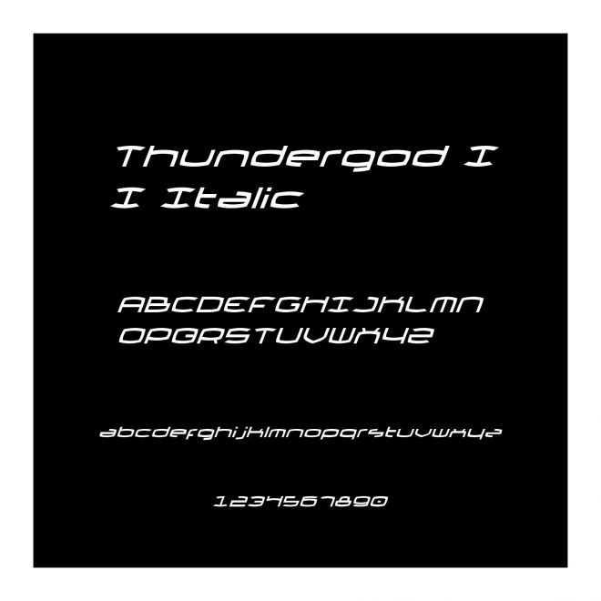 Thundergod II Italic