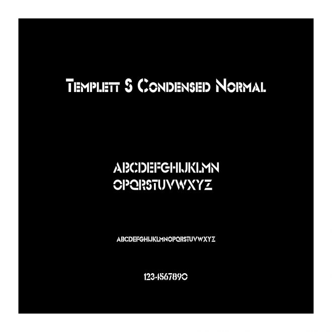 Templett S Condensed Normal