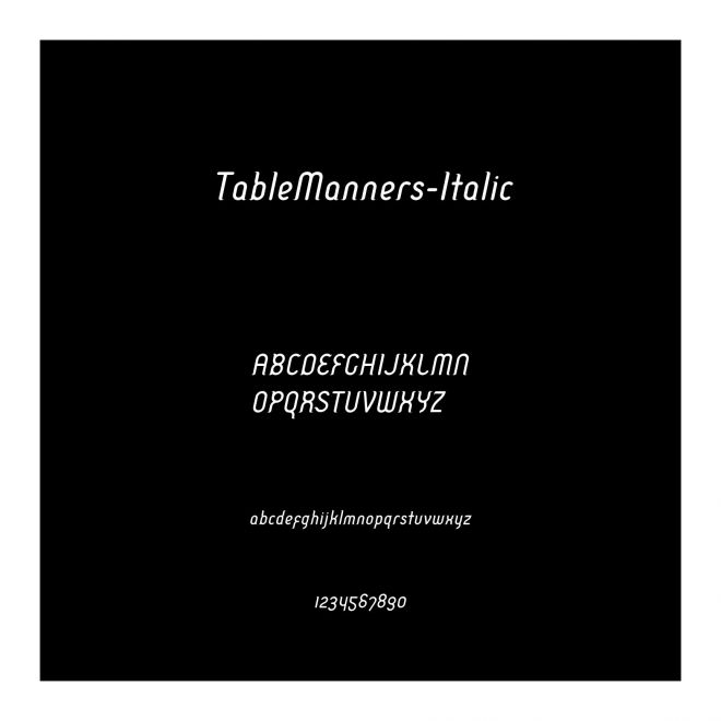 TableManners-Italic