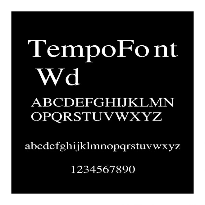 TempoFont Wd