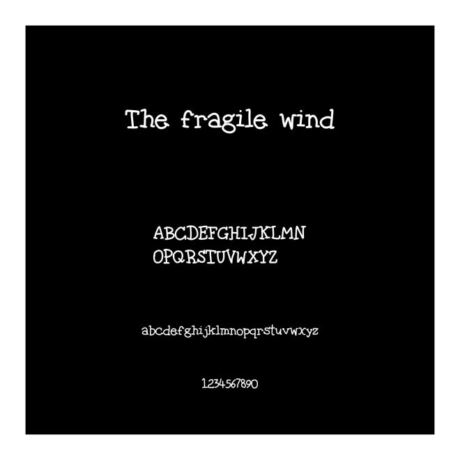 The fragile wind