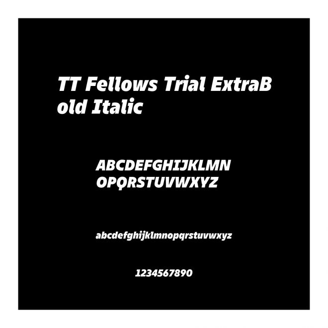 TT Fellows Trial ExtraBold Italic
