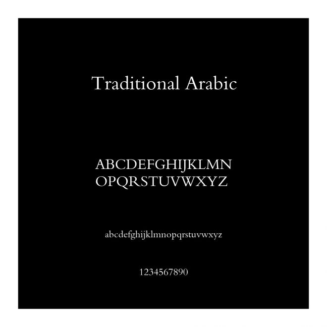 Traditional Arabic
