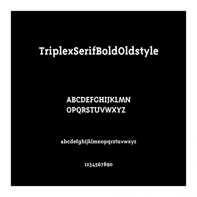 TriplexSerifBoldOldstyle Bold