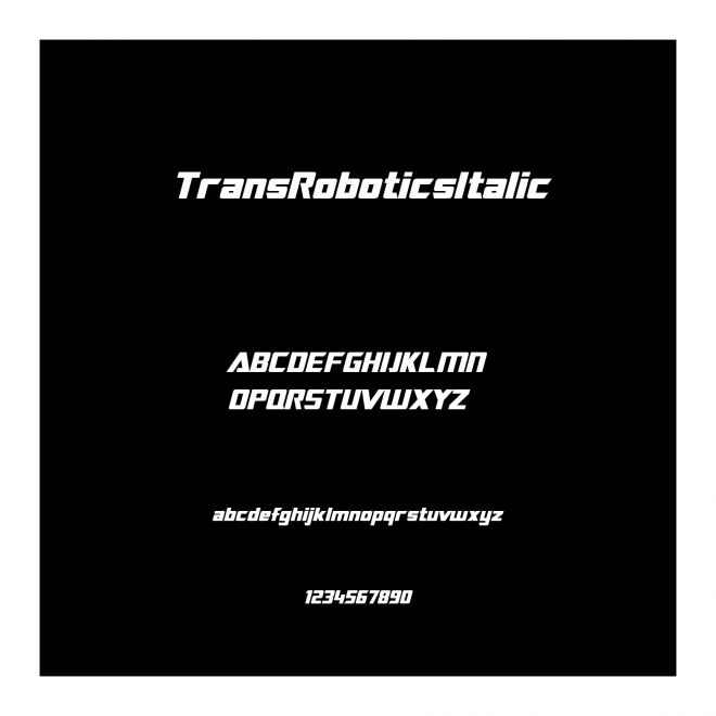 TransRobotics Italic