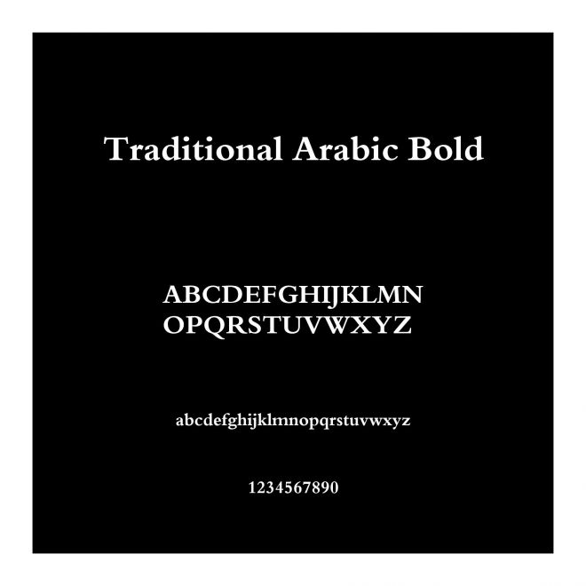 Traditional Arabic Bold