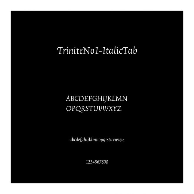 TriniteNo1-ItalicTab