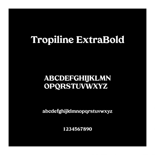Tropiline ExtraBold