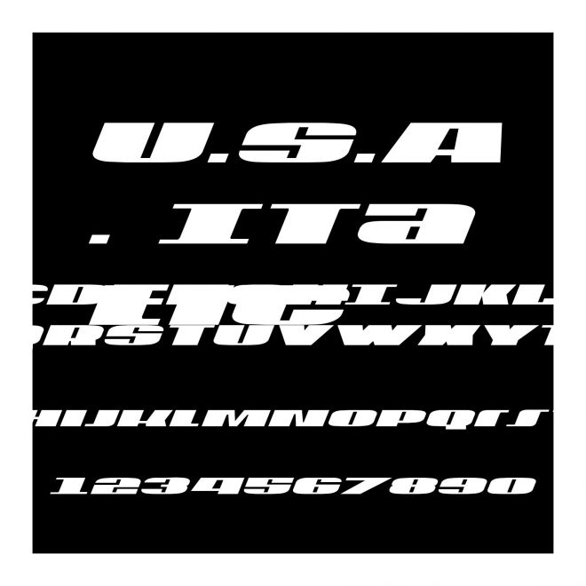 U.S.A. Italic