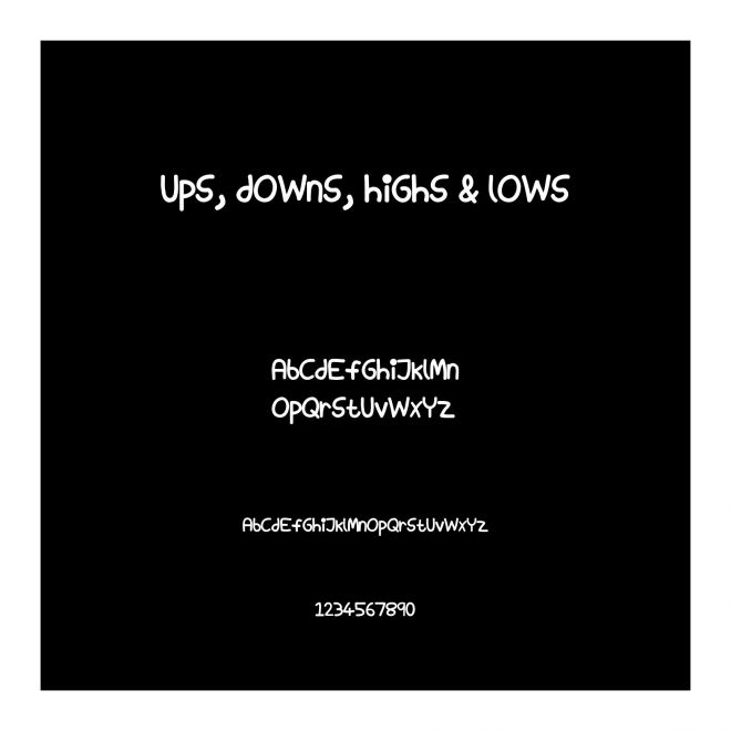 Ups, Downs, Highs & Lows