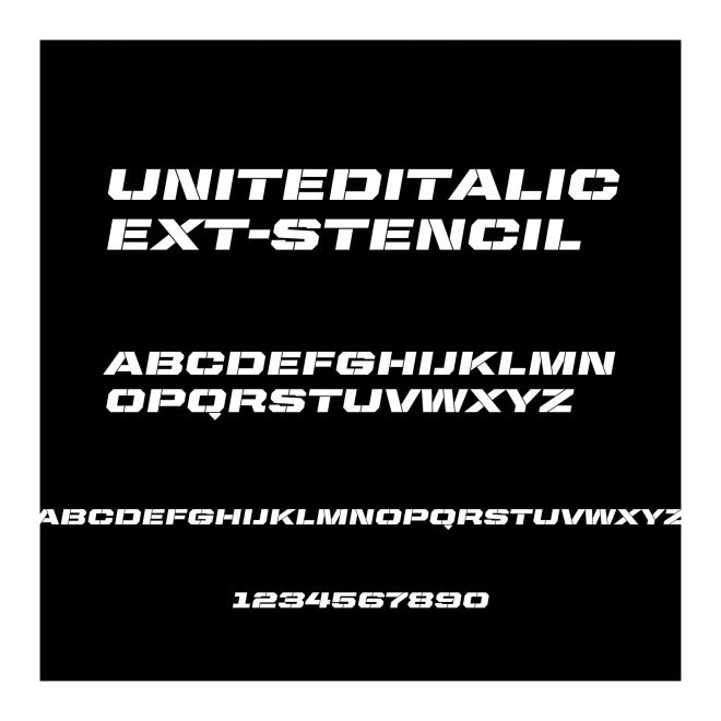UnitedItalicExt-Stencil
