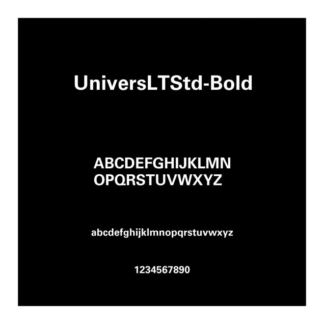 UniversLTStd-Bold