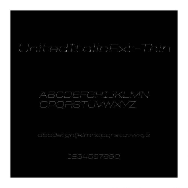 UnitedItalicExt-Thin