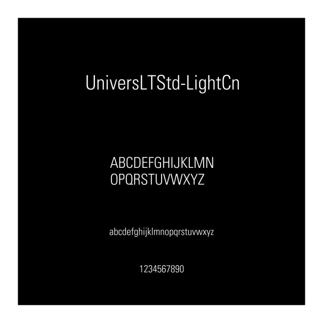 UniversLTStd-LightCn