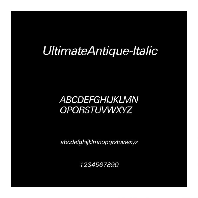 UltimateAntique-Italic