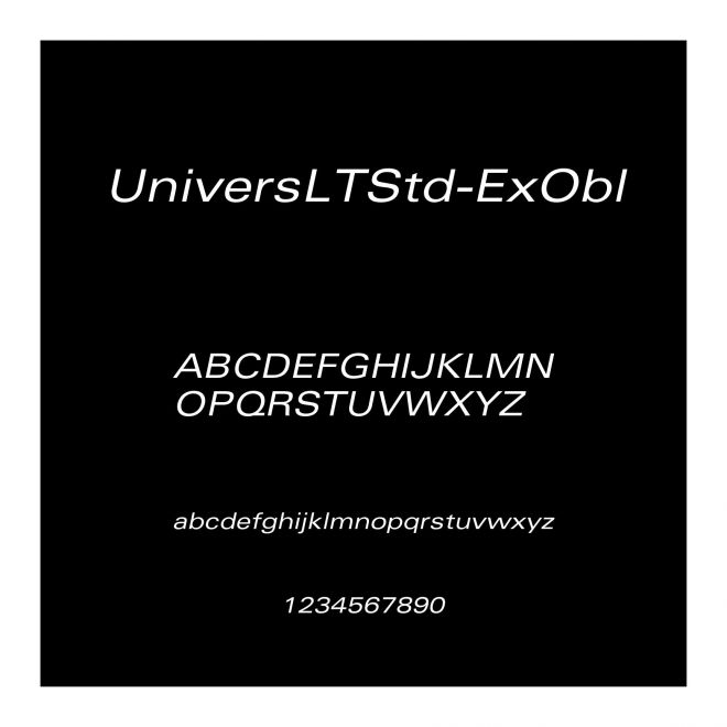 UniversLTStd-ExObl