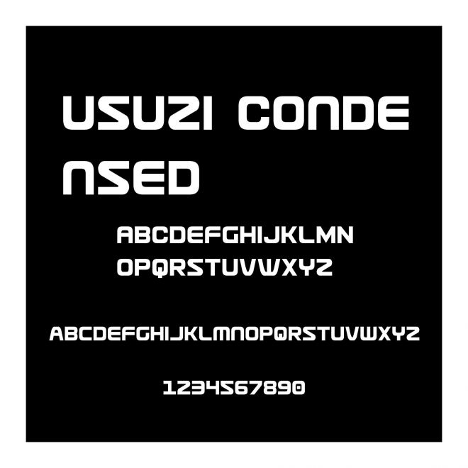 Usuzi Condensed
