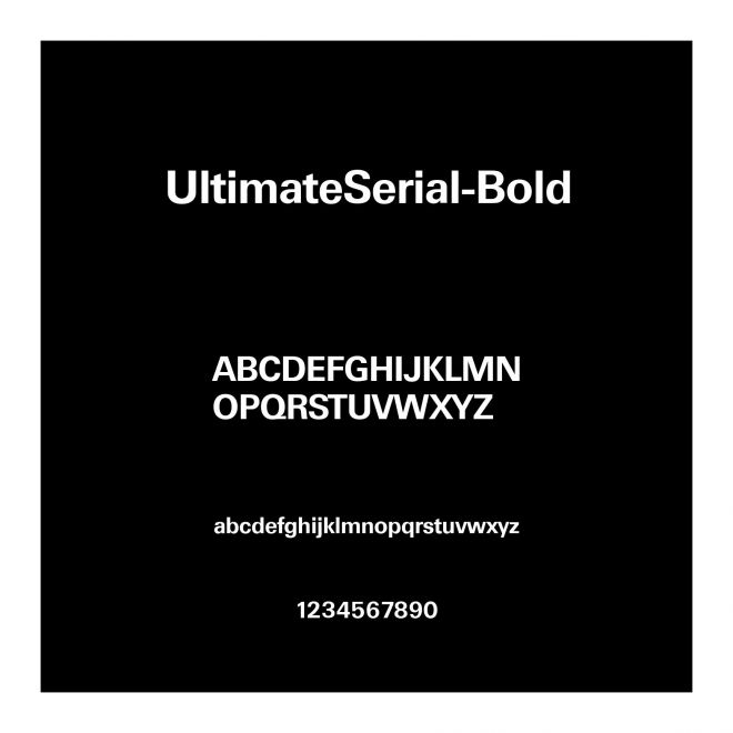 UltimateSerial-Bold
