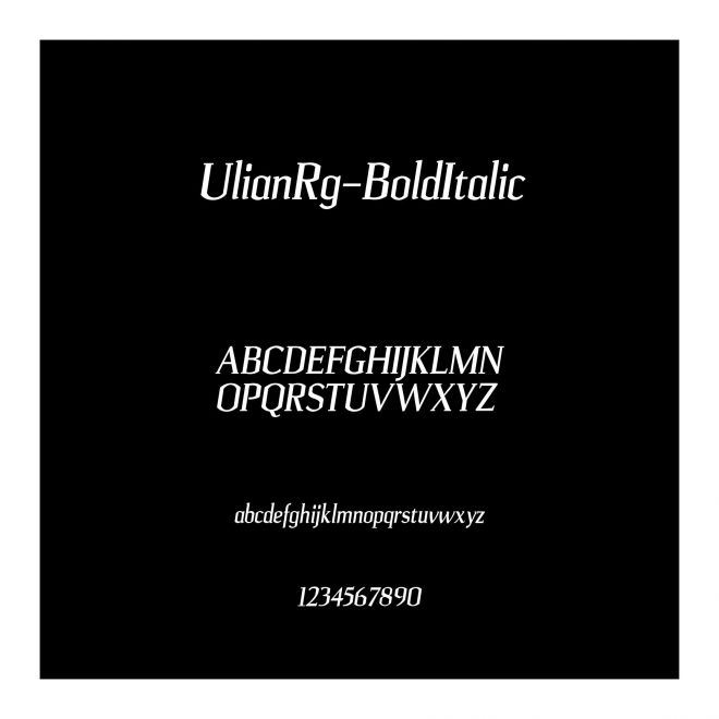 UlianRg-BoldItalic