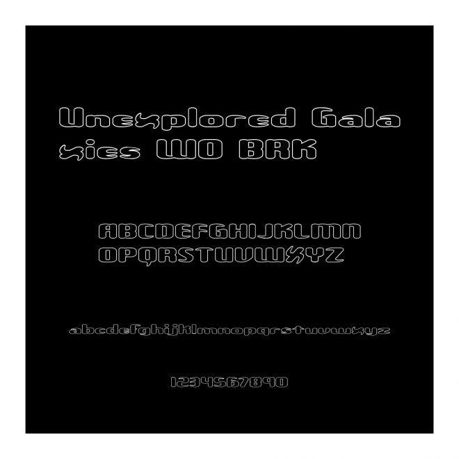 Unexplored Galaxies WO BRK