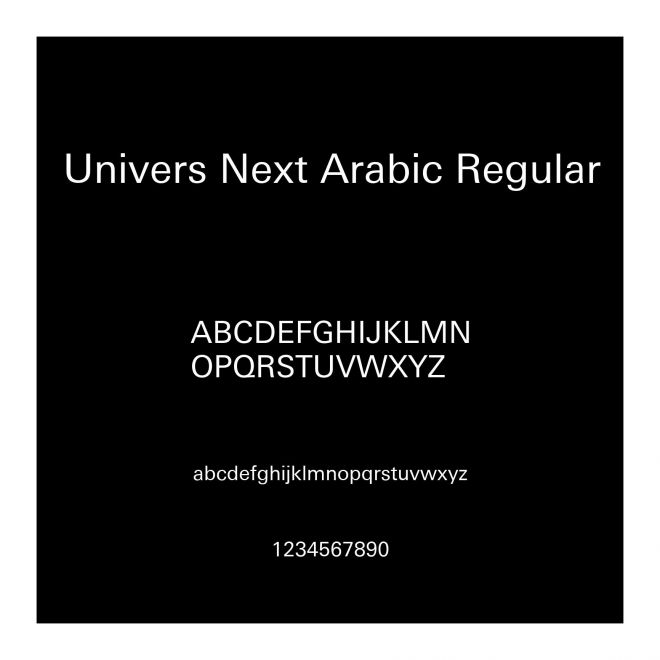 Univers Next Arabic Regular