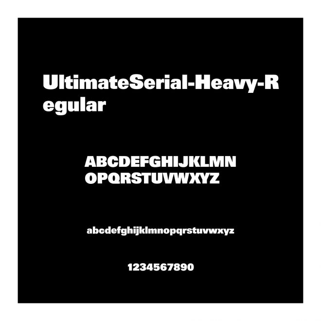 UltimateSerial-Heavy-Regular