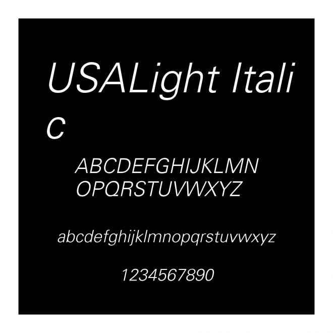 USALight Italic