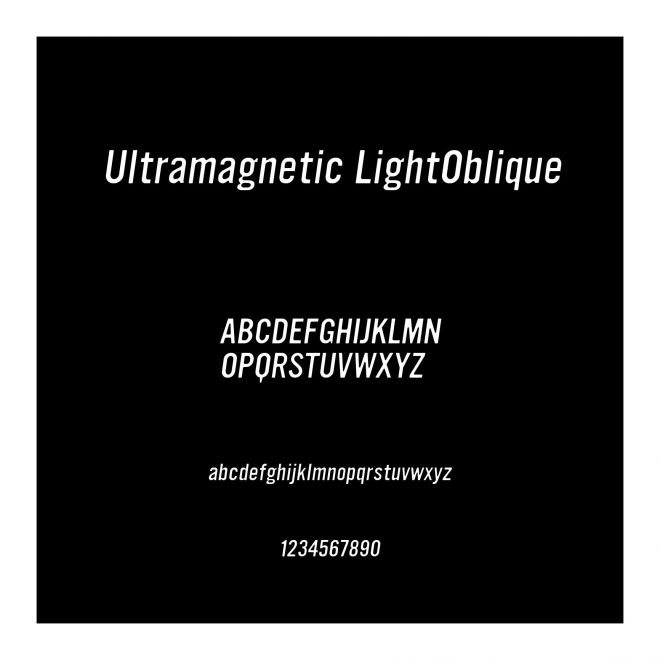 Ultramagnetic LightOblique