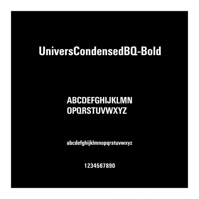 UniversCondensedBQ-Bold