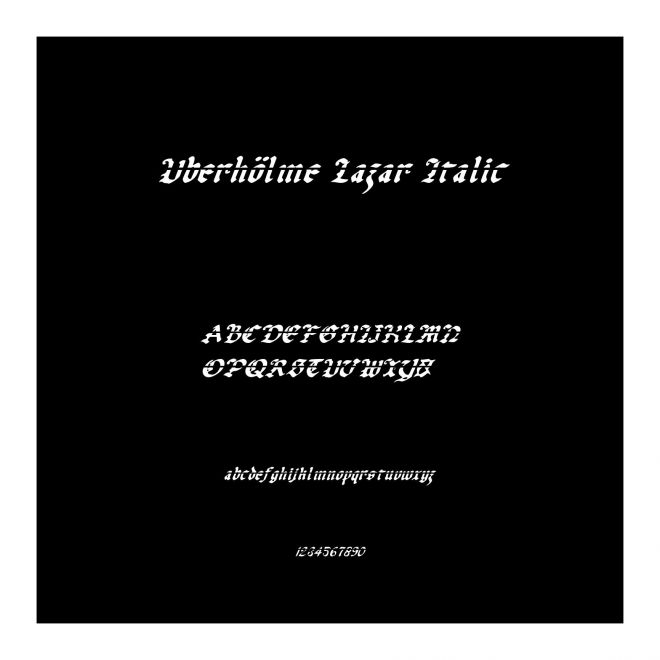 Uberh?lme Lazar Italic