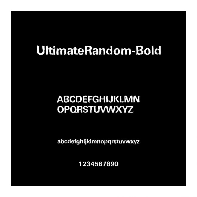 UltimateRandom-Bold
