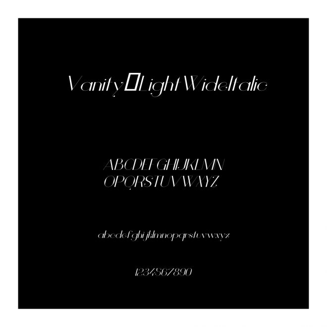 Vanity-LightWideItalic
