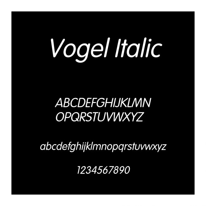Vogel Italic