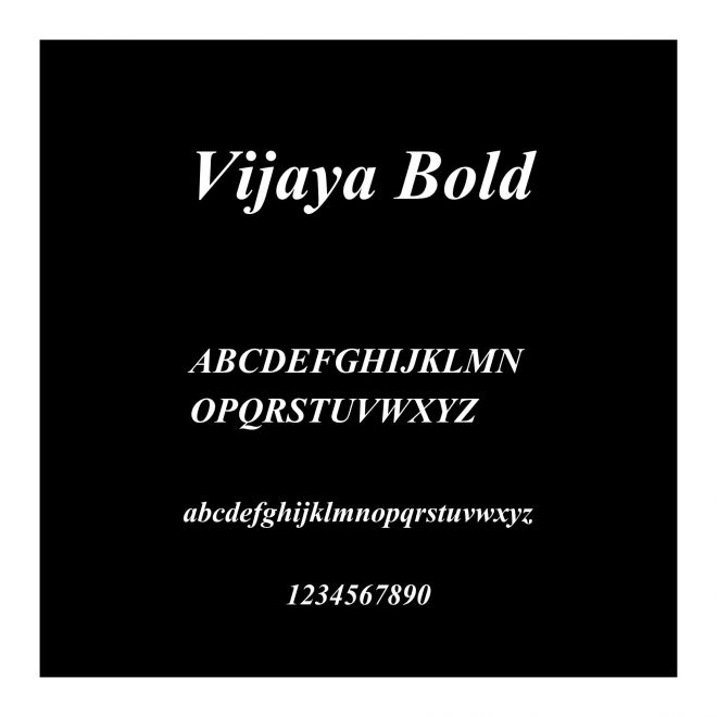Vijaya Bold