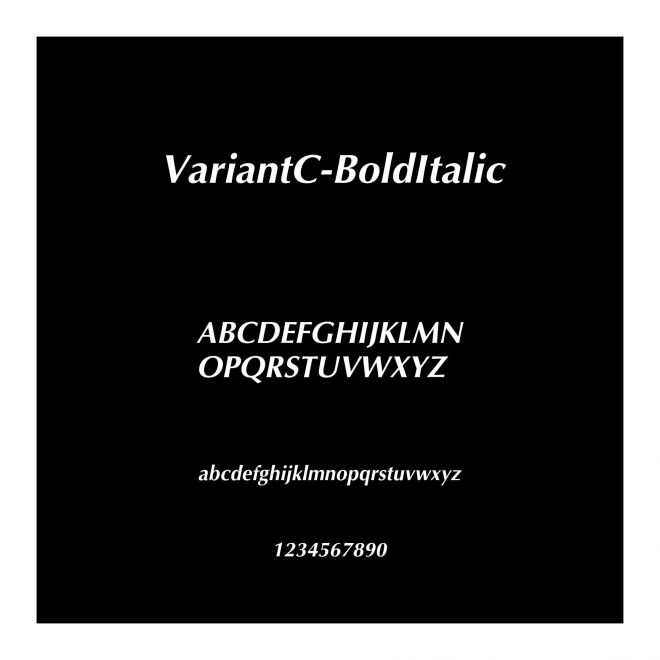 VariantC-BoldItalic