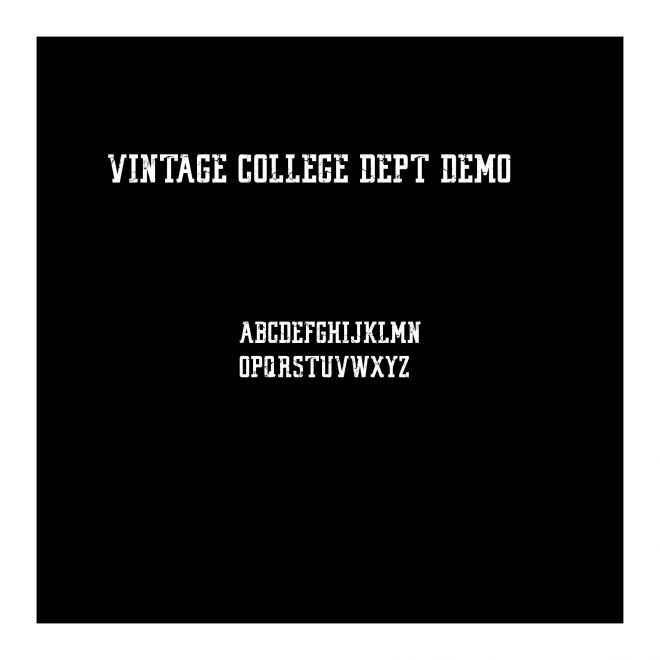 VINTAGE COLLEGE DEPT_DEMO_worn
