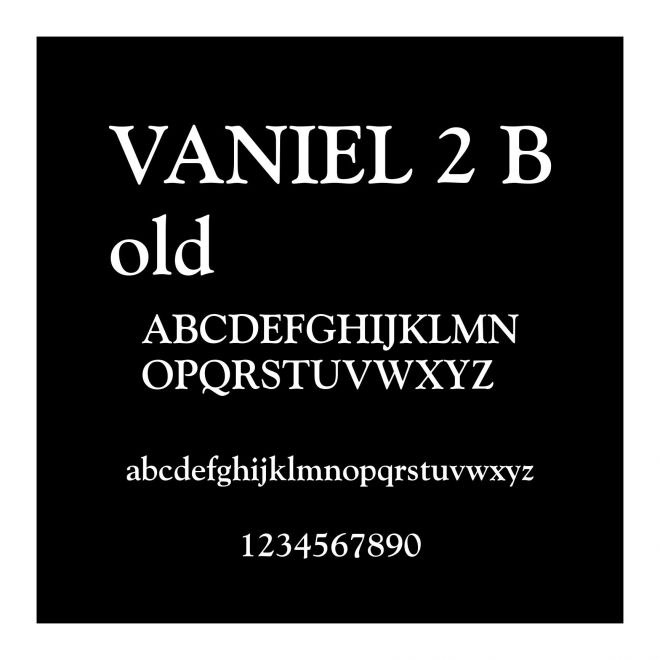 VANIEL 2 Bold