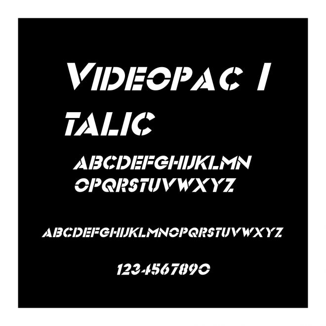Videopac Italic