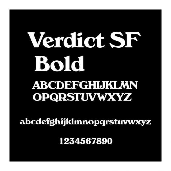 Verdict SF Bold
