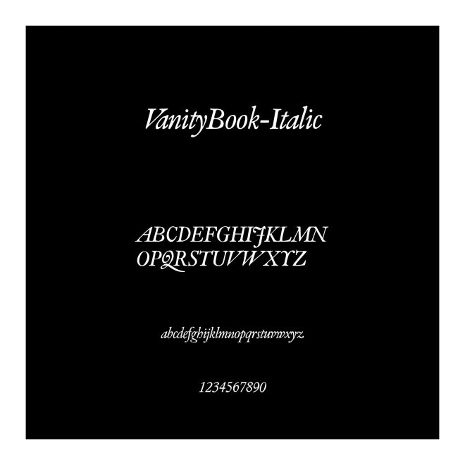 VanityBook-Italic