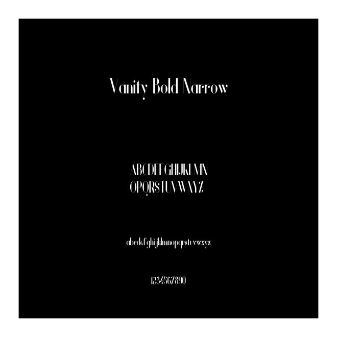 Vanity Bold Narrow