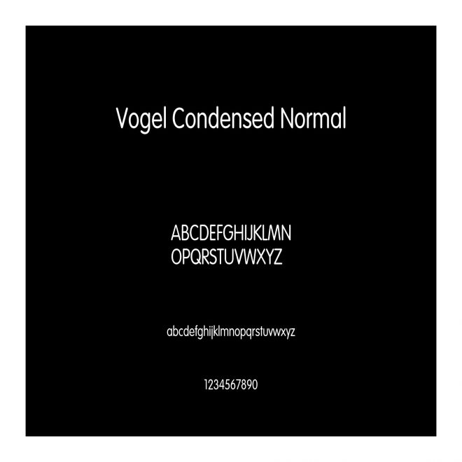 Vogel Condensed Normal