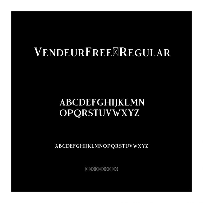 VendeurFree-Regular