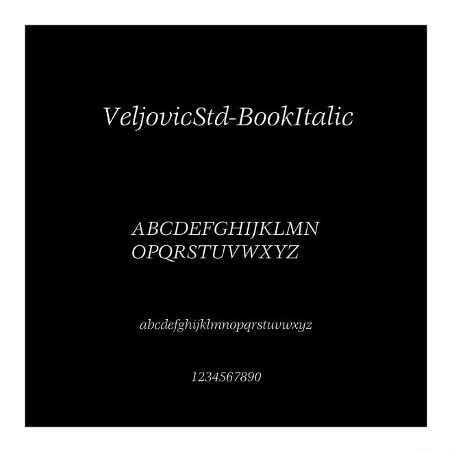 VeljovicStd-BookItalic